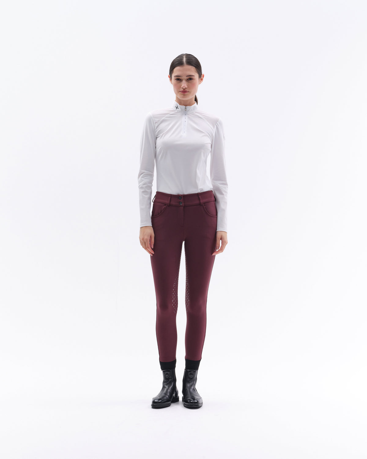 Model image - Athletic High Waist Breeches Full Grip - Olive