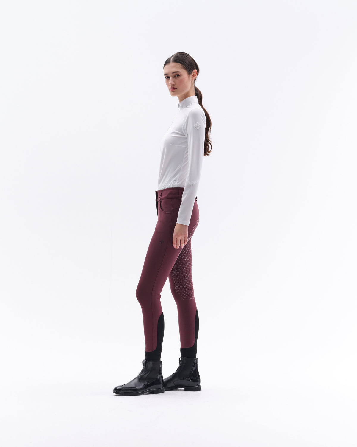 Model image - Athletic High Waist Breeches Full Grip - Olive