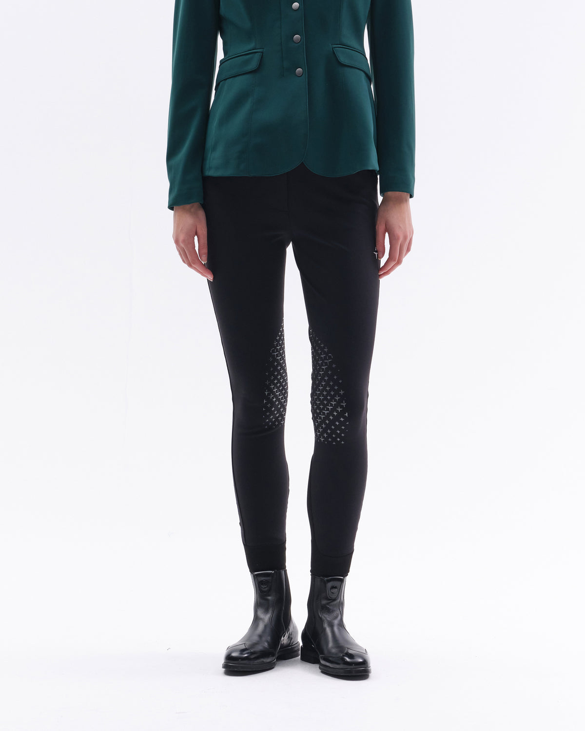 Model image - Athletic High Waist Breeches Knee Grip - Terra Brown