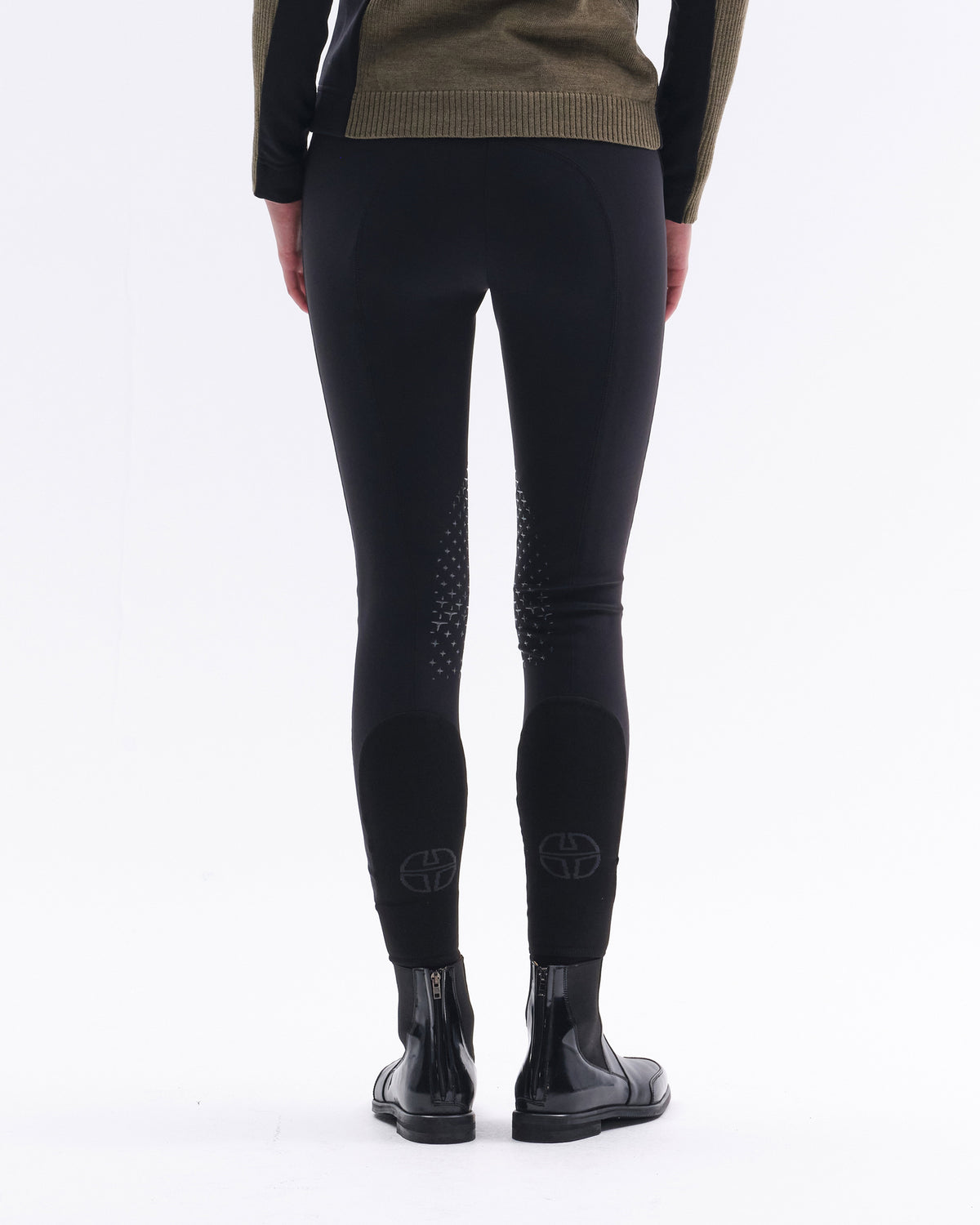 Model image - Athletic High Waist Breeches Knee Grip - Terra Brown