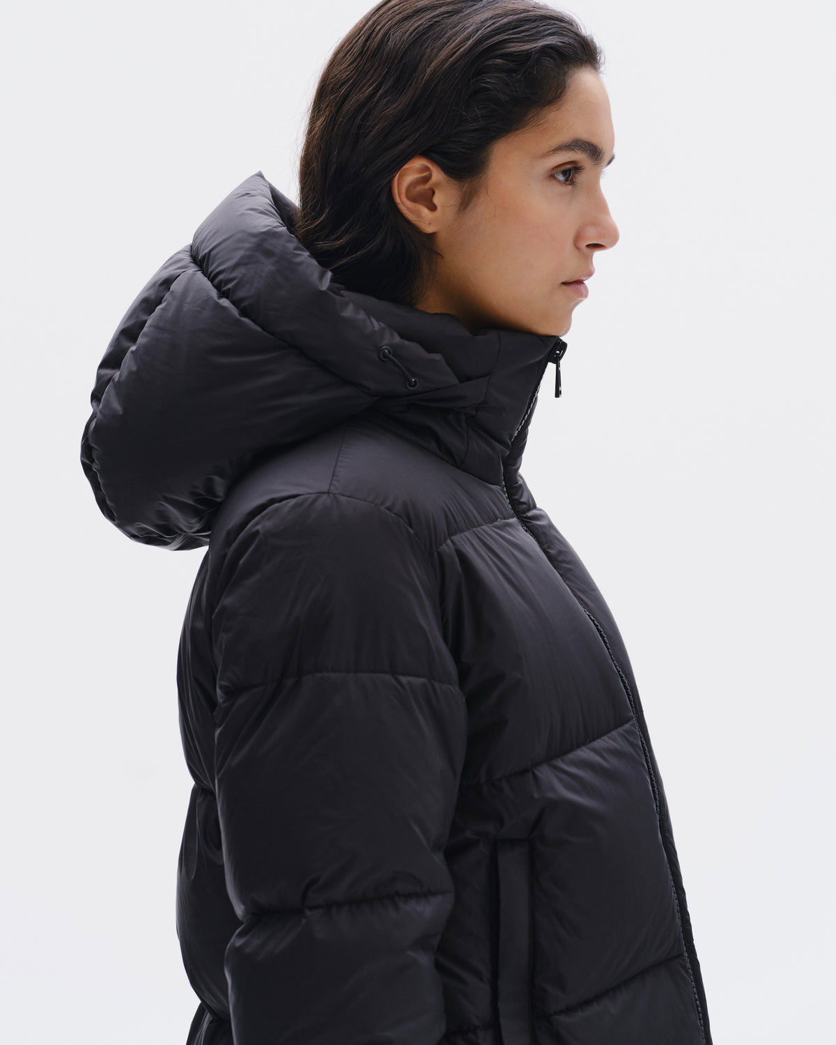 Model image - Long Goose Down Jacket Female 2.0 - Navy
