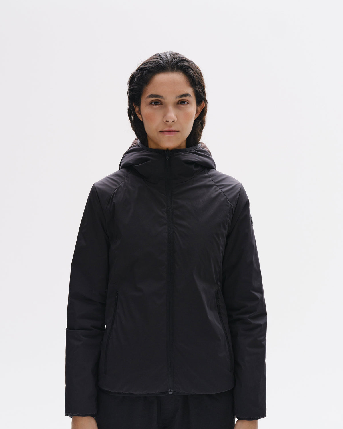 Model image - Hot L2 Thermo Reversible Light Down Jacket Female - Black/Grey