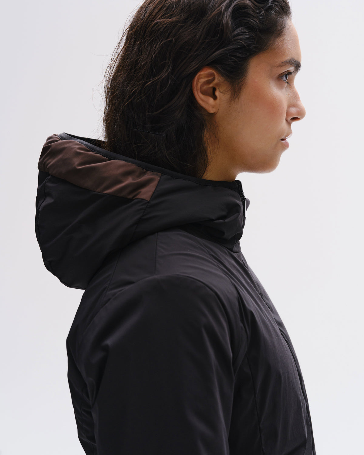 Model image - Hot L2 Thermo Reversible Light Down Jacket Female - Black/Grey