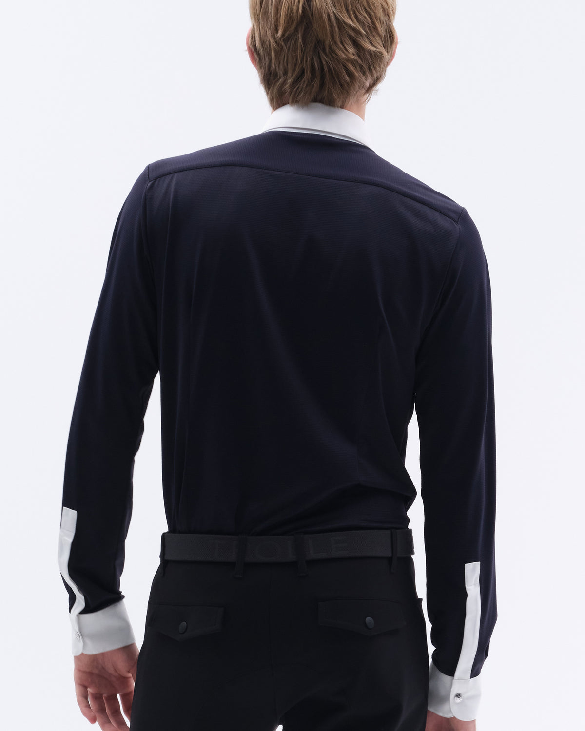 Model image - Aero Male Competition Polo Balance™ LS - White/White