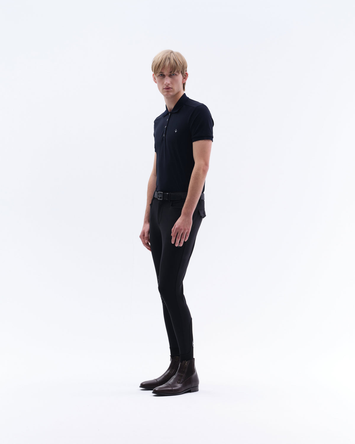 Model image - Technical Piqué Polo W. Snap Male - Sand