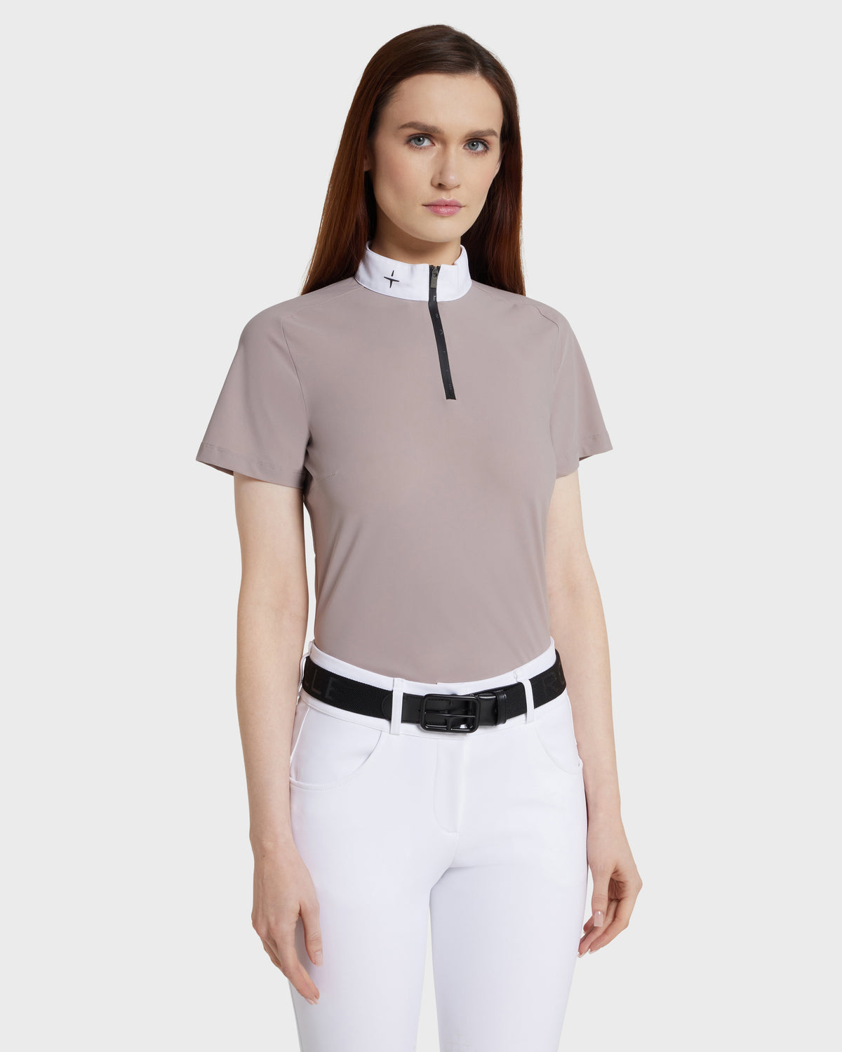 Model image - Aero Female Competition Polo - Charcoal