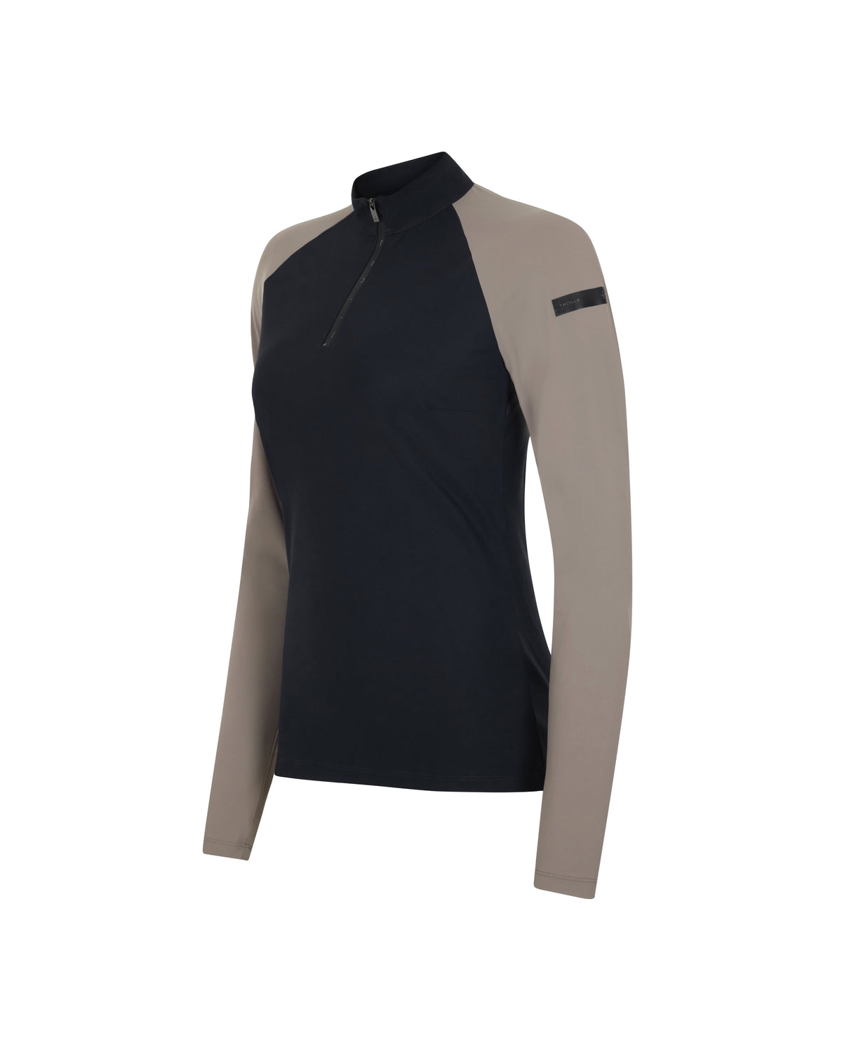 Model image - Aero Female Competition Polo Balance™ LS - Light Grey / Navy