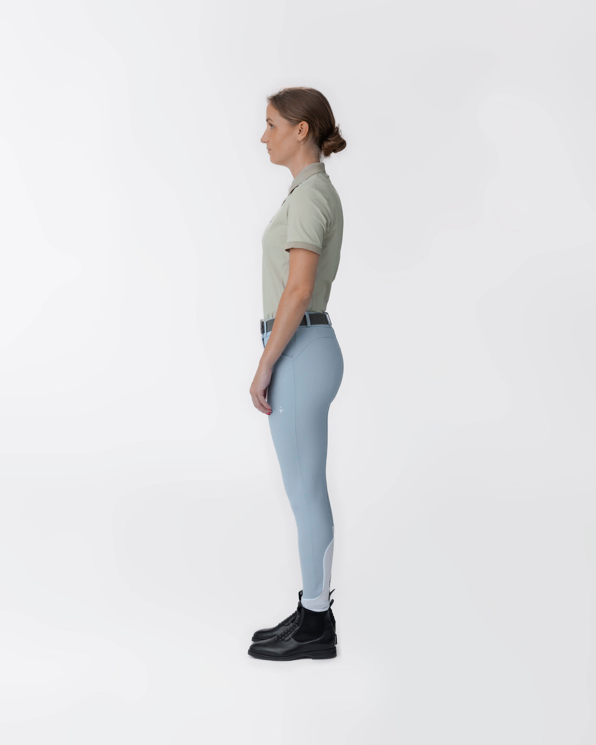 Model image - Technical Piqué Polo w Snap Female - Navy