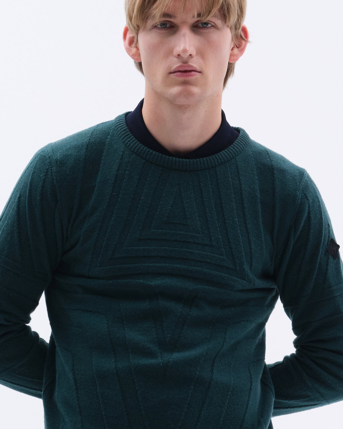 Model image - Ecco Wool Cashmere Sweater Unisex - Navy